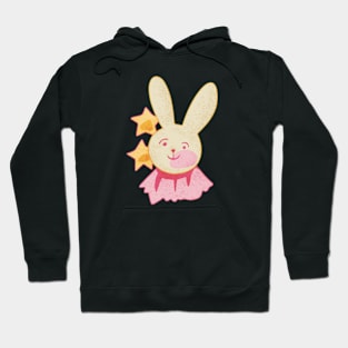 Oshi no Ko Ai Hoshino Textured Cute Bunny Star Ribbon Design Hoodie